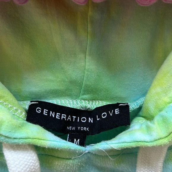 Generation Love Tie Dye Rhinestone Hoodie - Picture 3 of 6